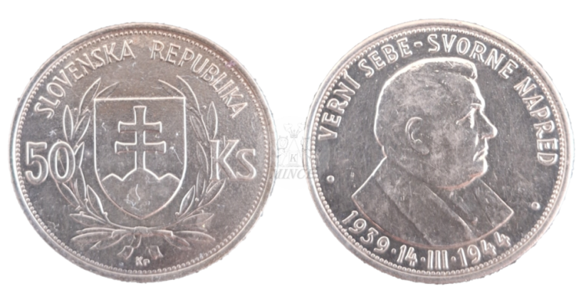 50 Ks 1944 Tiso lesklá