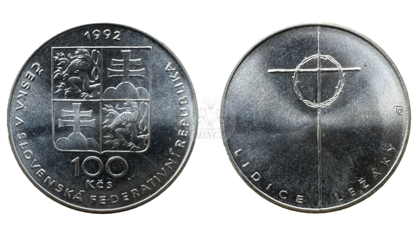 100 Kčs 1992 Lidice a Ležáky