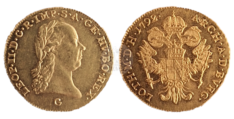 Dukát Leopold II. 1792 G