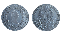 20 krejcar Josef II. 1783 B Kremnica