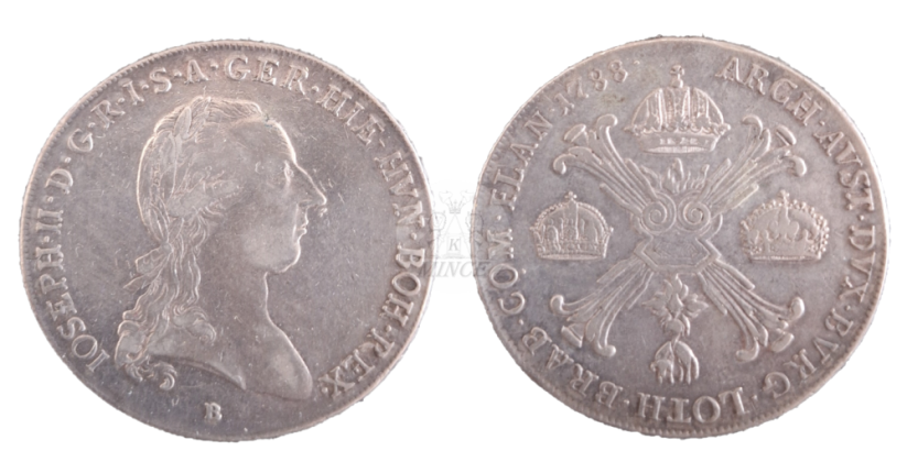Tolar křížový Josef II. 1788 B (1765 - 1790)
