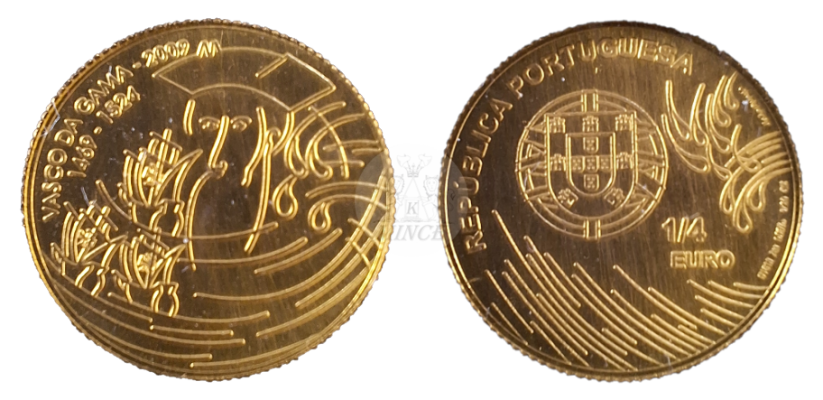 1/4 Euro 2009 Portugalsko 540. výročí narození Vasca da Gamy