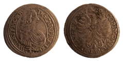 3 krejcar Karel Fridrich Württemberg 1709 Olešnice