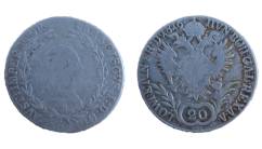 20 Krejcar František I. 1816 B Kremnica