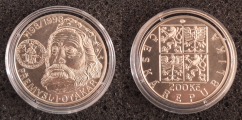 200 Kč 1998 Osmisté výročí korunovace Přemysla I. Otakara českým králem