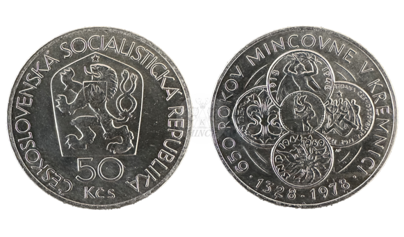 50 Kčs 1978 650. výročí mincovny