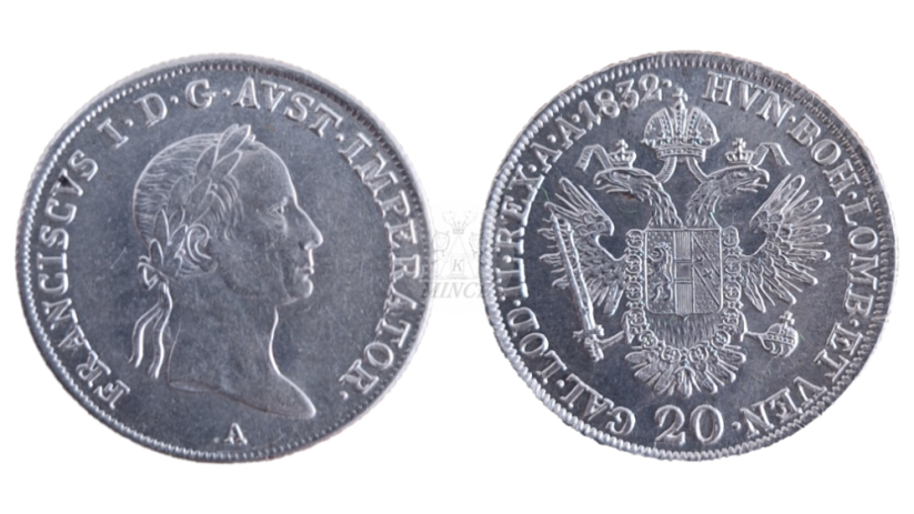 20 krejcar 1832 Vídeň