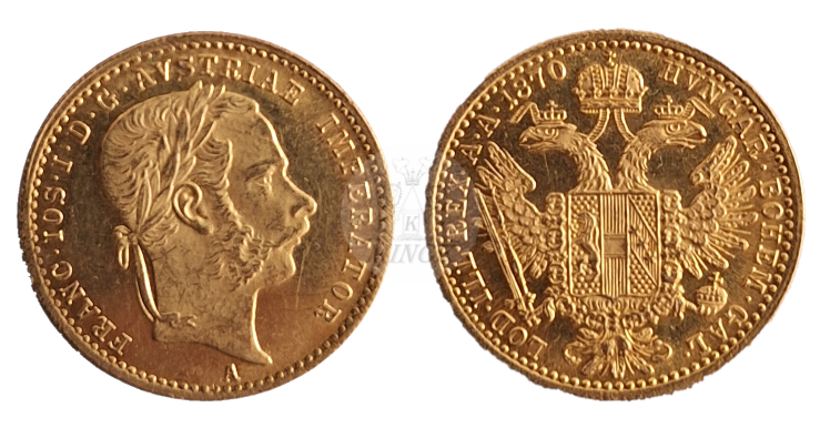 Dukát František Josef I. 1870 A
