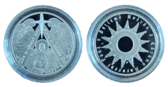 Stříbrná medaile Ježíšek v jesličkách PROOF