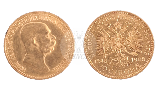 10 koruna 1908 výroční