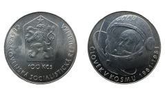 100 Kčs 1981 let do vesmíru