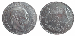 5 koruna František Josef I. 1907 KB 5 koruna František Josef I. 1907 KB