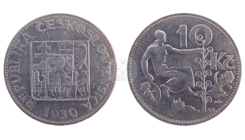 10 Kč ČSR 1930
