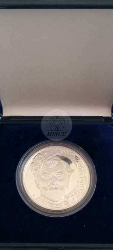 200 Kč Alfonz Mucha, 150. výročí narození 2010 PROOF