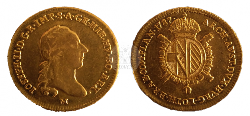 1/2 sovráno Josef II. 1787 M