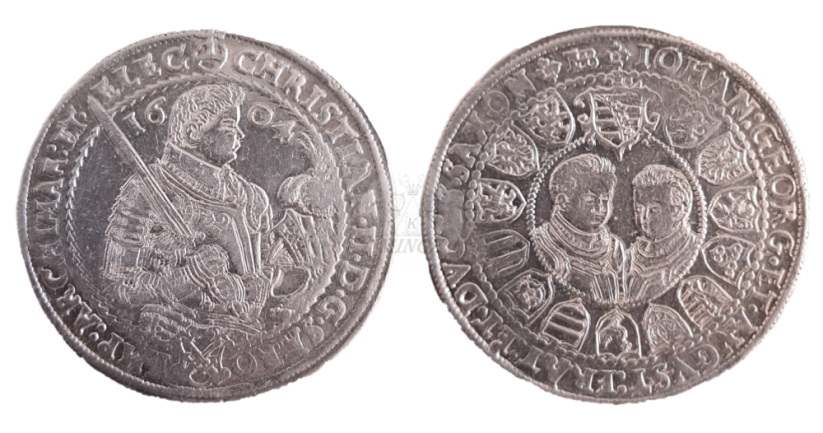 Tolar Christian II. 1604 Sasko