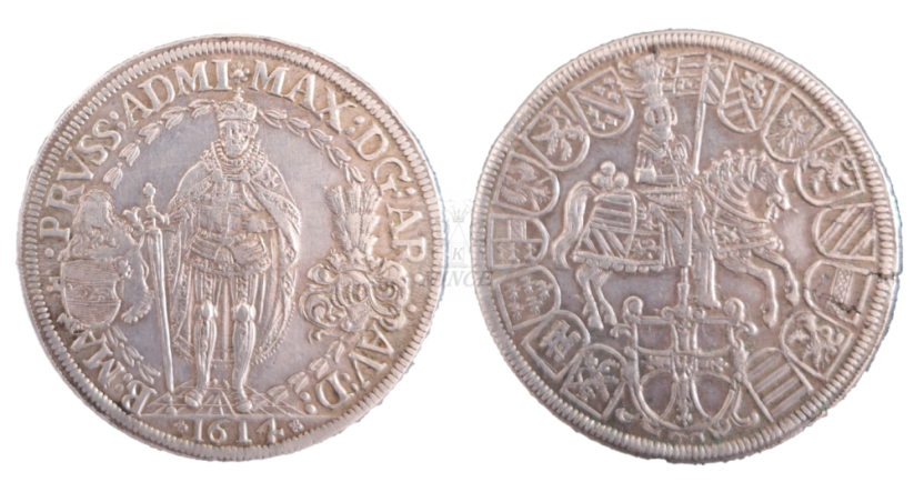 2 tolar arcivévoda Maxmilián 1614